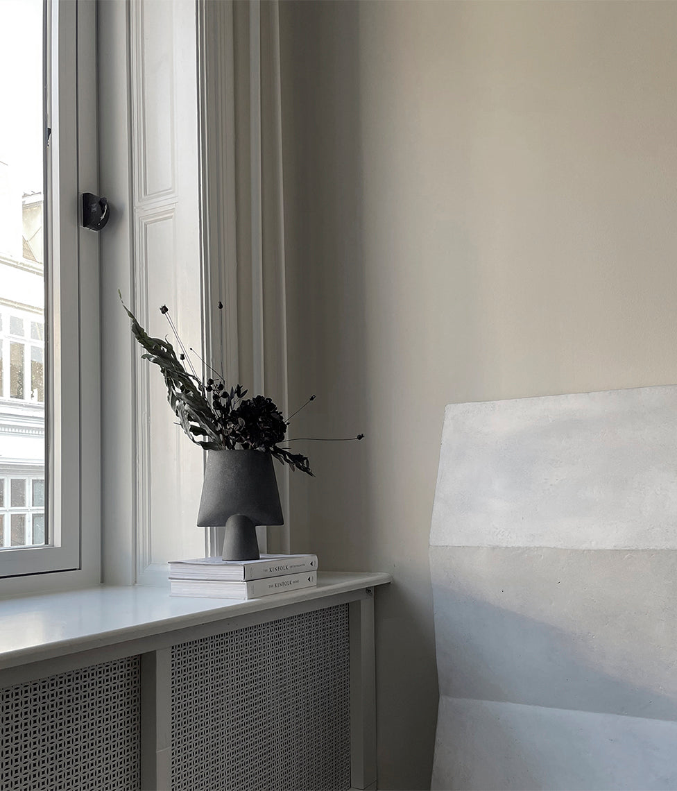 Vaza Sphere Square Mini Dark Grey, 2 nuotrauka