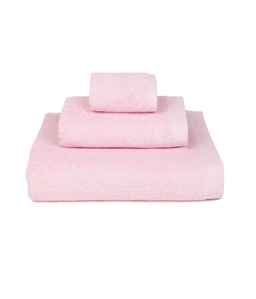 Vonios rankšluostis Luxus Baby Pink (rausva)