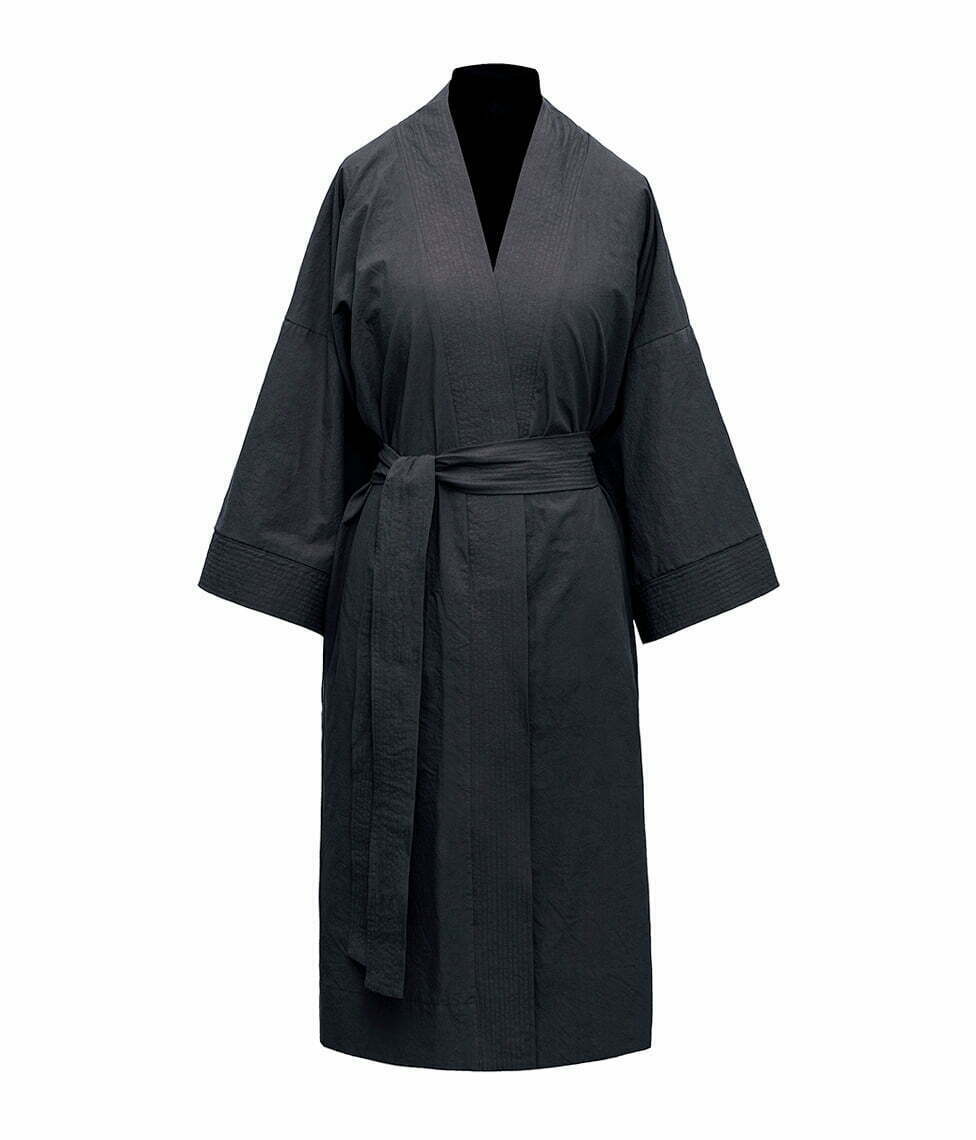 Perkelio chalatas Kimono Casual Dark Grey (tamsiai pilka), 2 nuotrauka
