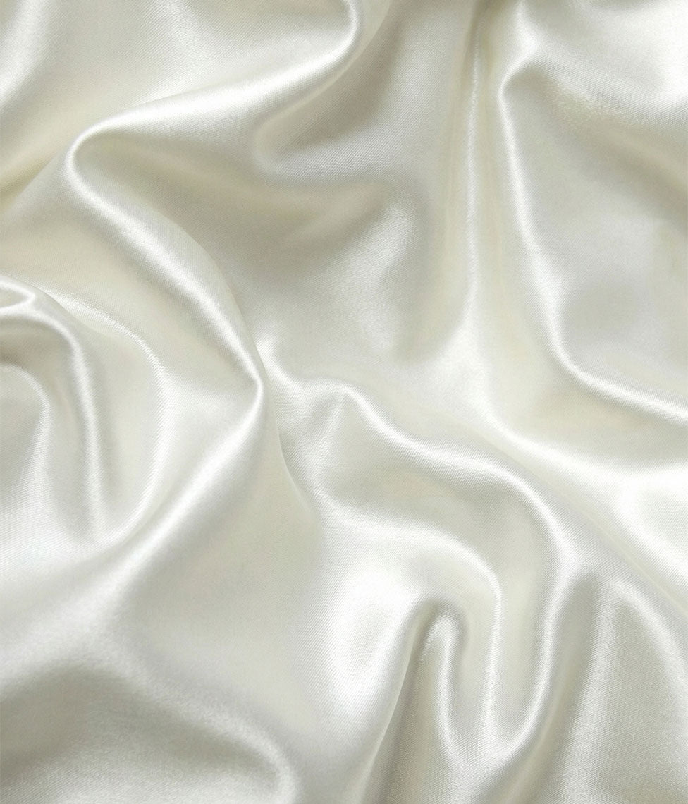 Šilko paklodė su guma Solid Luxor Milky White (pieniškai balta), 2 nuotrauka