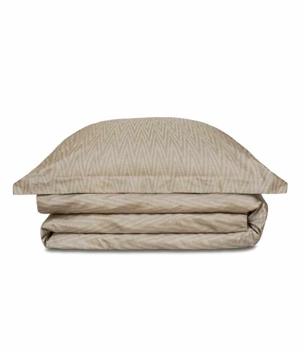 Satino patalynės komplektas Twist Almond (migdolų), 2 nuotrauka
