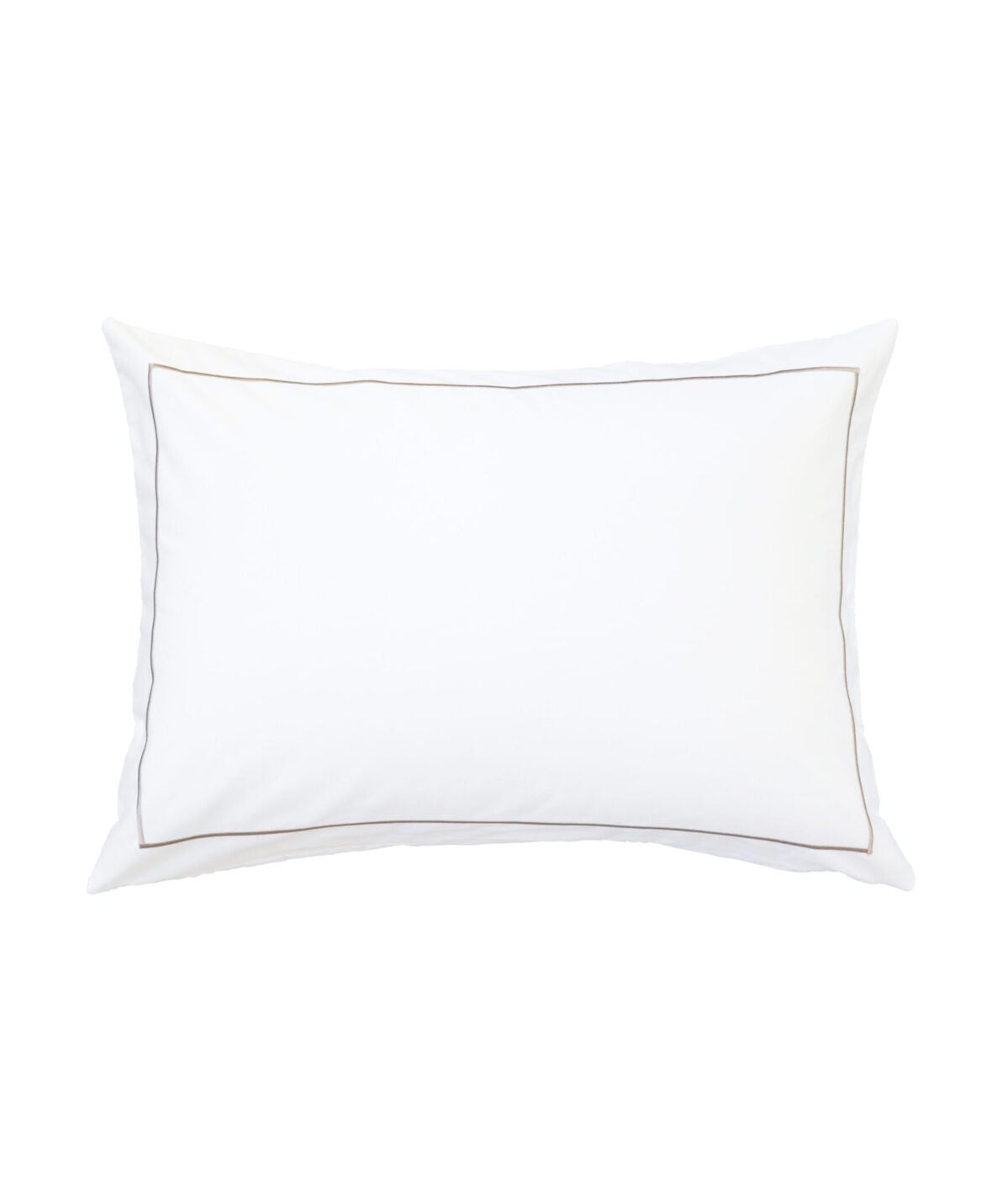 Pagalvės užvalkalas su užtrauktuku Solid White siuvinėtu kanteliu, 4 nuotrauka