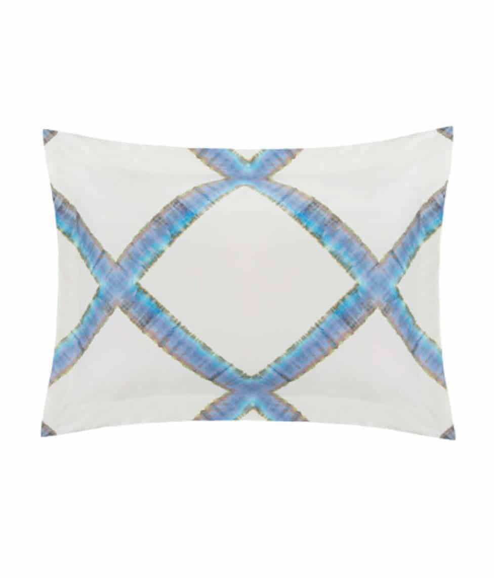 Satino patalynės komplektas Batik Ocean Square (mėlyna), 5 nuotrauka