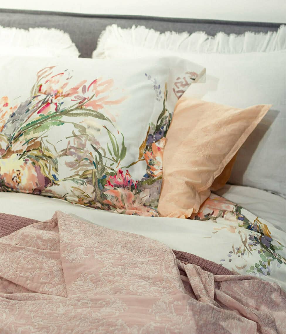 Satino pagalvės užvalkalas Floral Sense by Kmieliauskaitė (marga), 2 nuotrauka