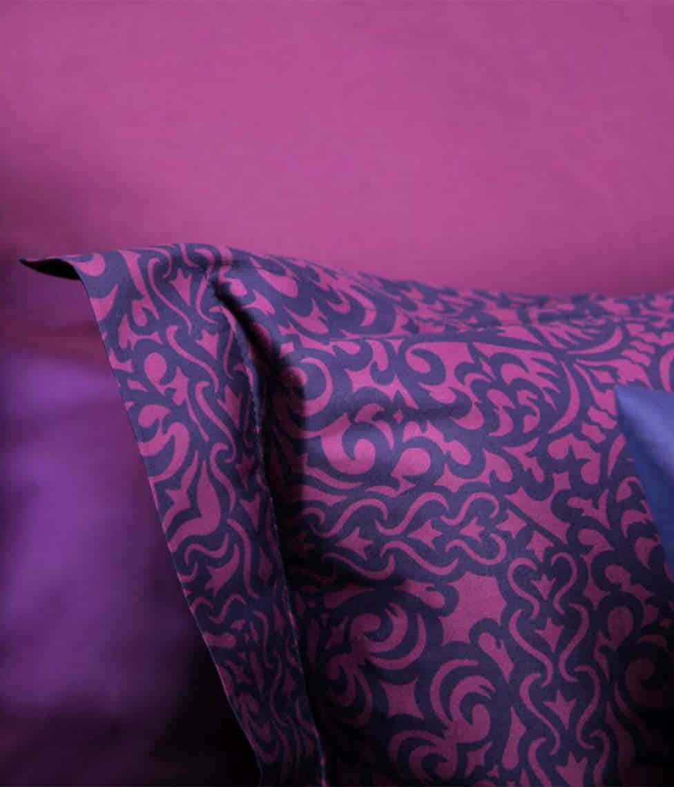 Satino pagalvės užvalkalas Papercut Purple (violetinė), 2 nuotrauka