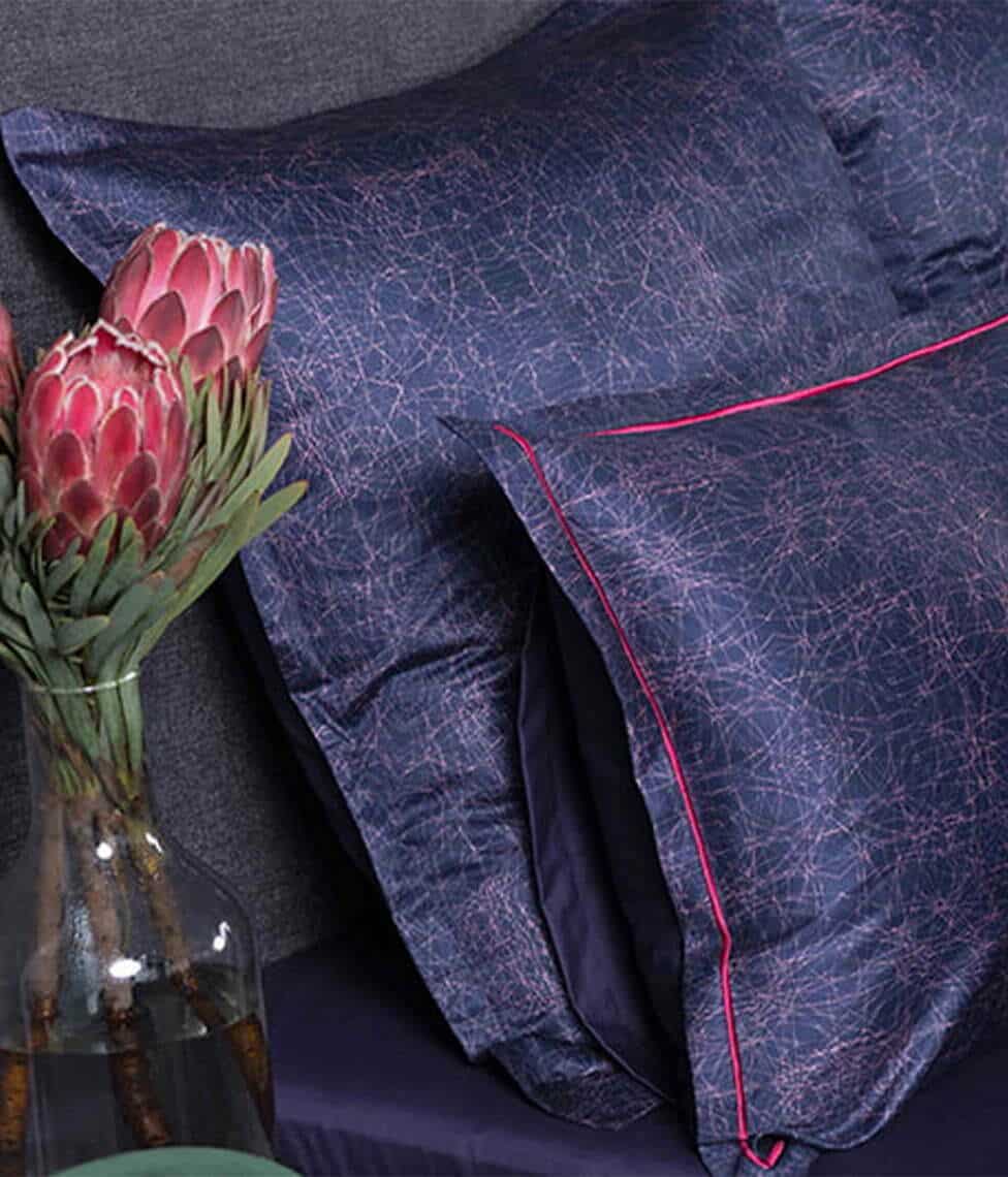 Satino paklodė be gumos Solid Indigo, 2 nuotrauka