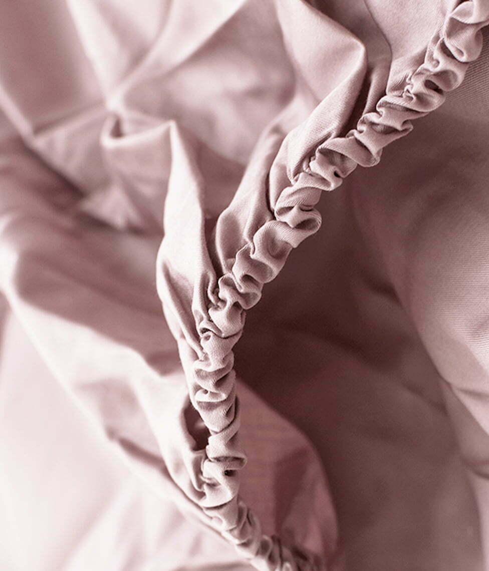 Satino paklodė su guma Solid Rose Quartz (rausva)