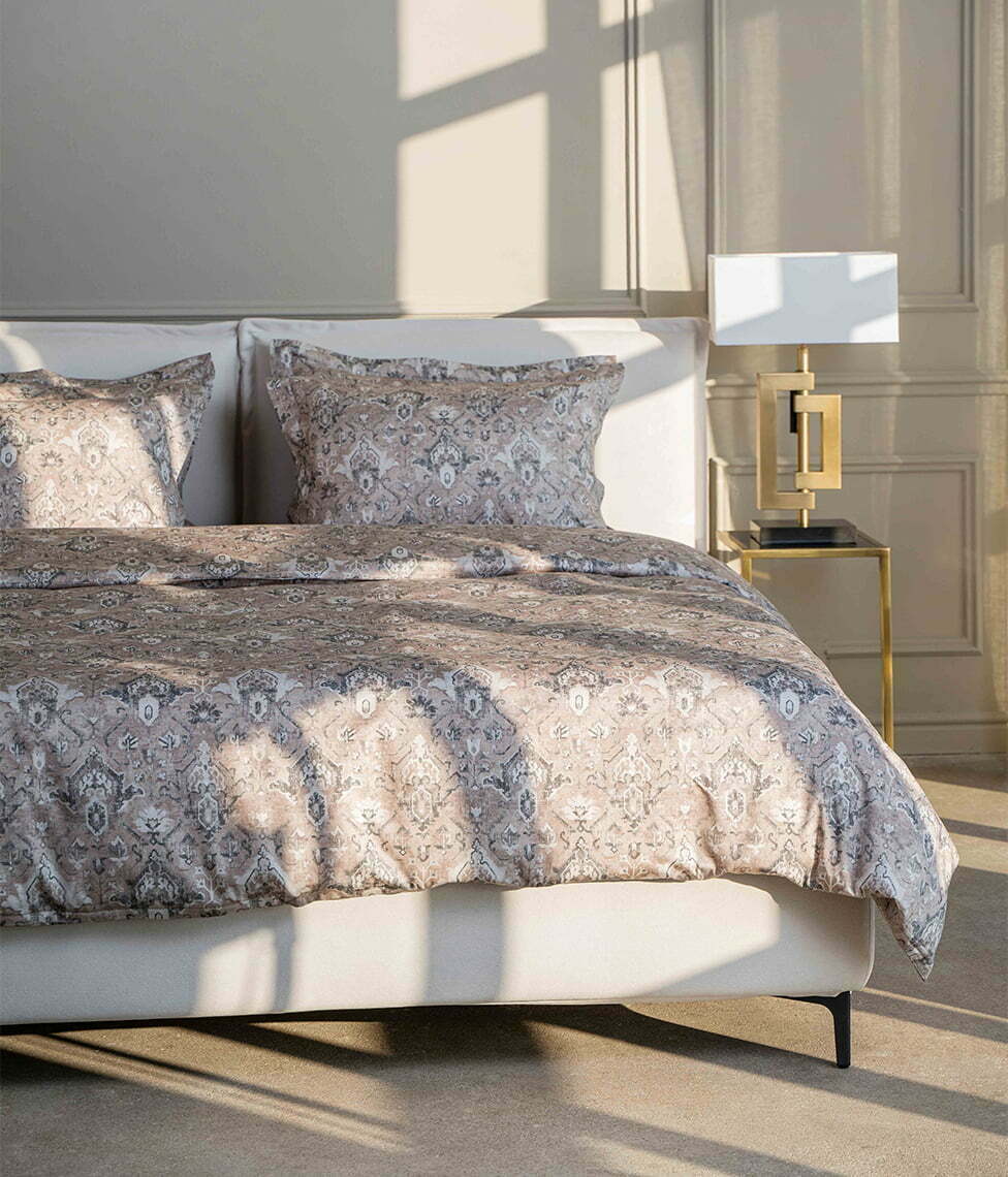 Satino patalynės komplektas Heritage Cashmere (marga, rusva)