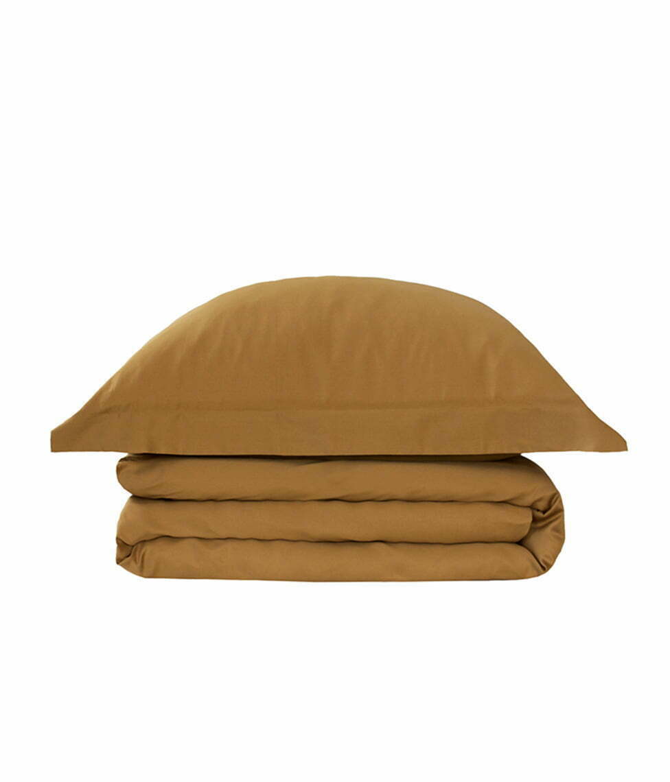 Satino patalynės komplektas Solid Cinnamon (cinamono), 2 nuotrauka