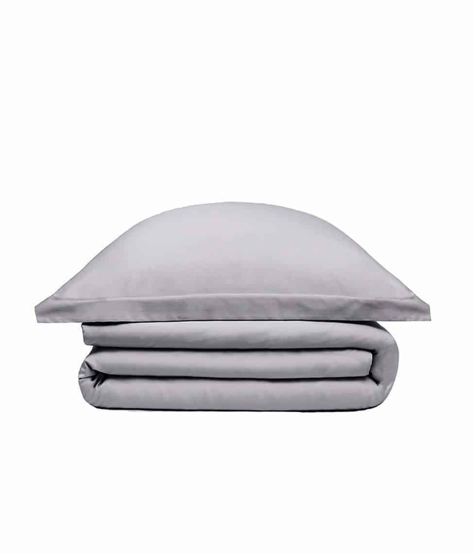 Satino patalynės komplektas Solid Silver Chalk (sidabrinė kreida), 2 nuotrauka
