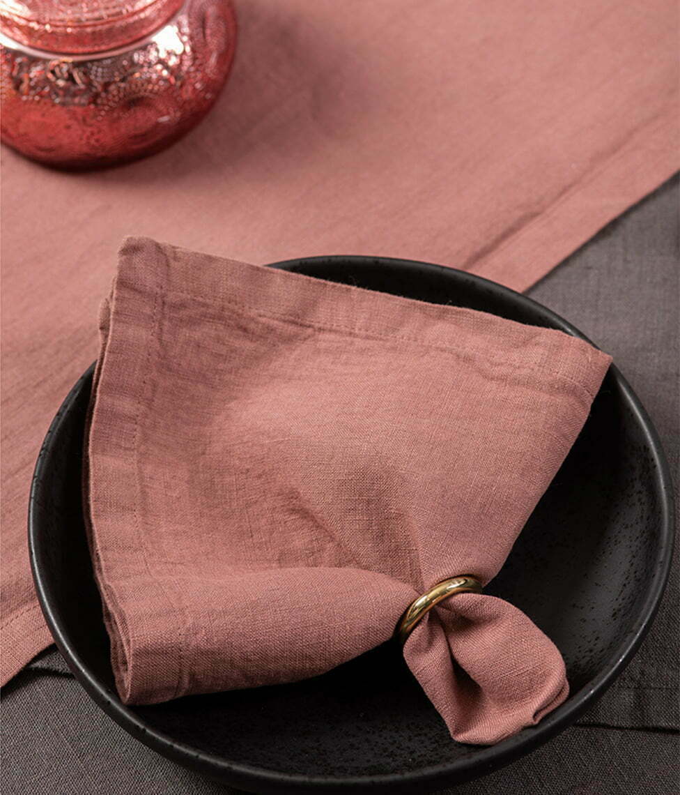 Lininė stalo servetėlė Clay (molio)