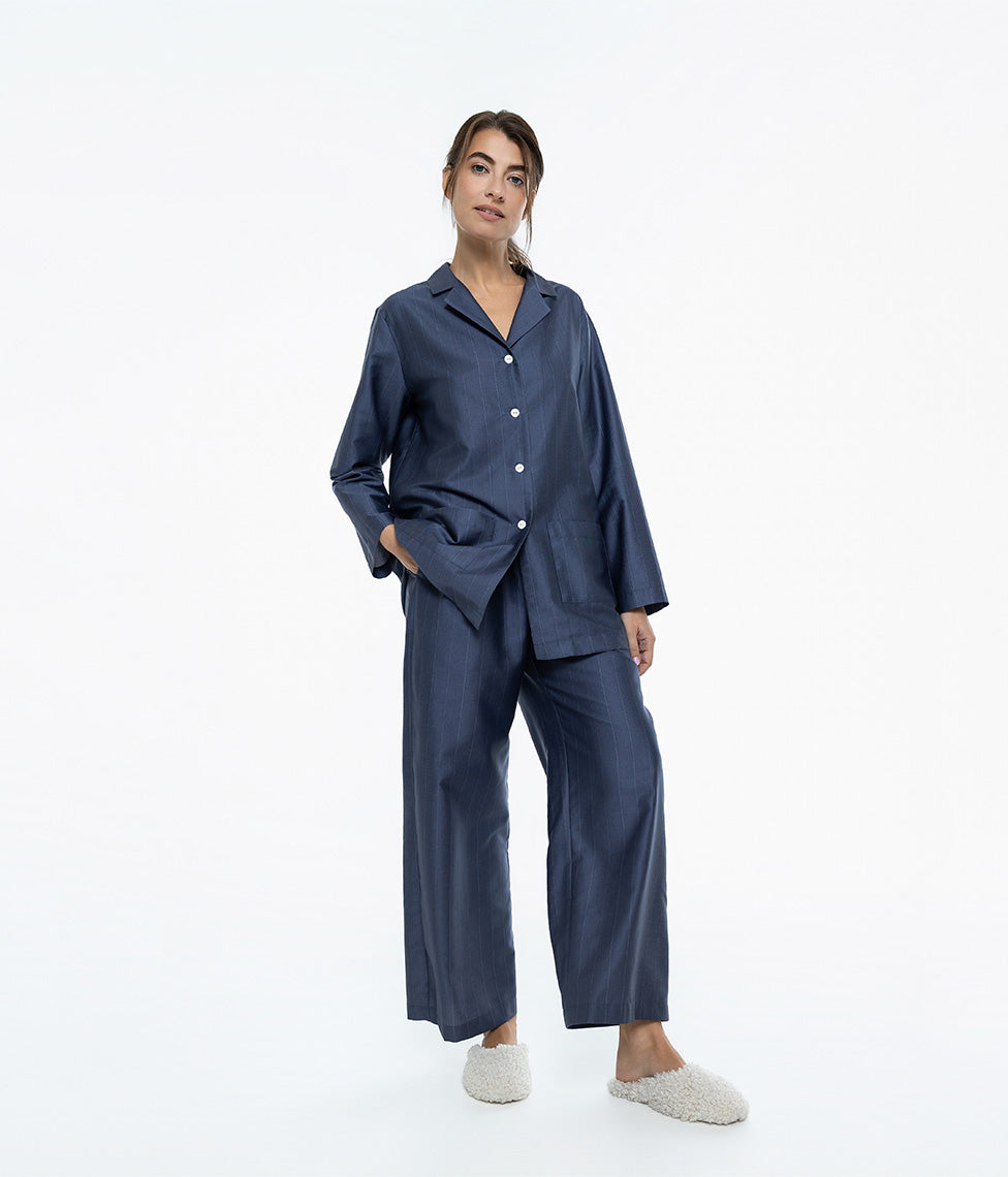 Pižama (marškiniai+kelnės) Stripe In Line Indigo, 2 nuotrauka