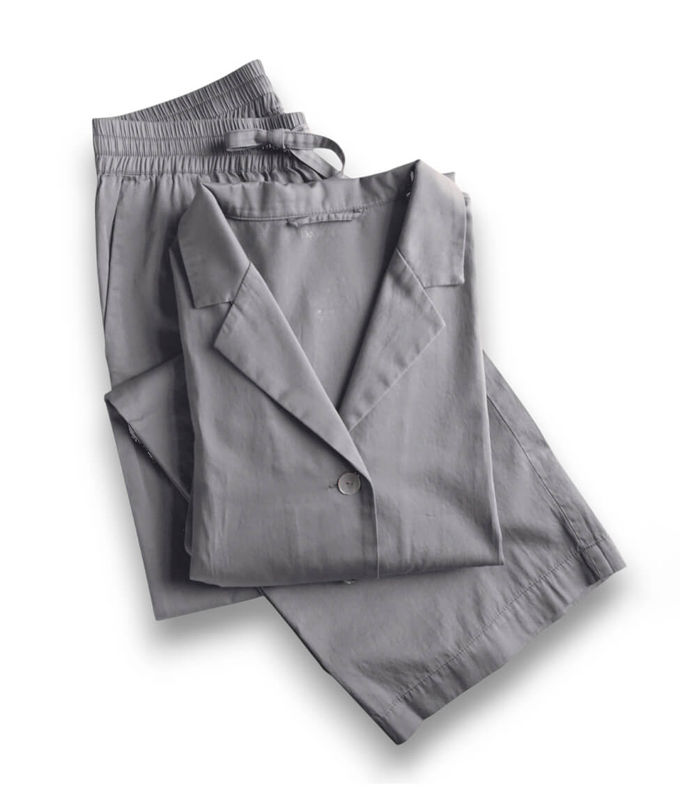 Pižama: marškiniai+kelnės Solid Taupe (pilka), 9 nuotrauka