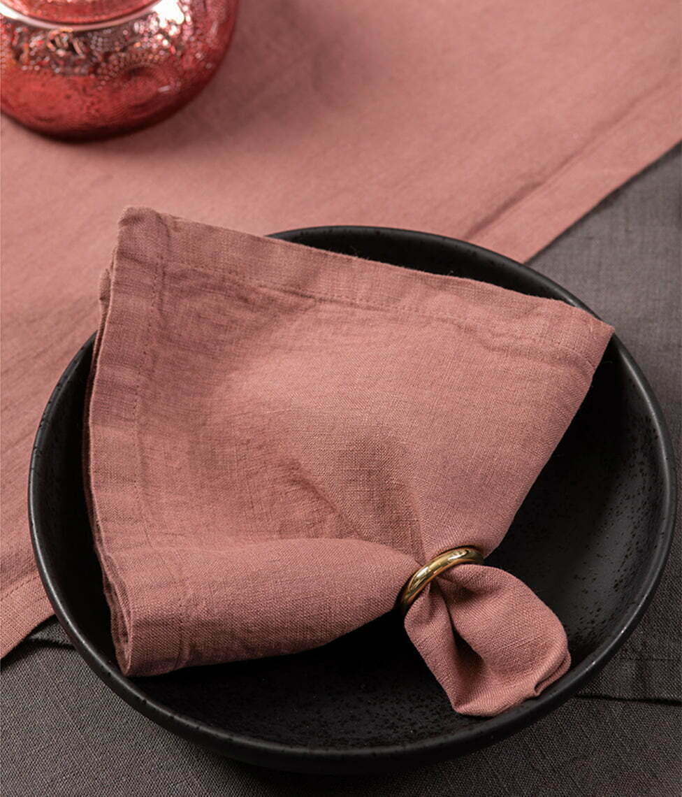 Lininis stalo takelis Clay (molio), 2 nuotrauka