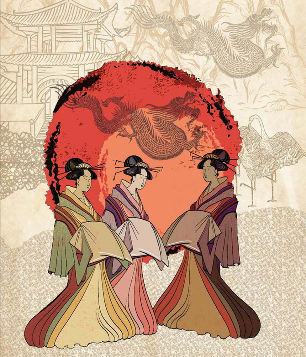 Tapetai Japonės