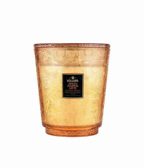 Voluspa didelė žvakė stikle Spiced Pumpkin Latte