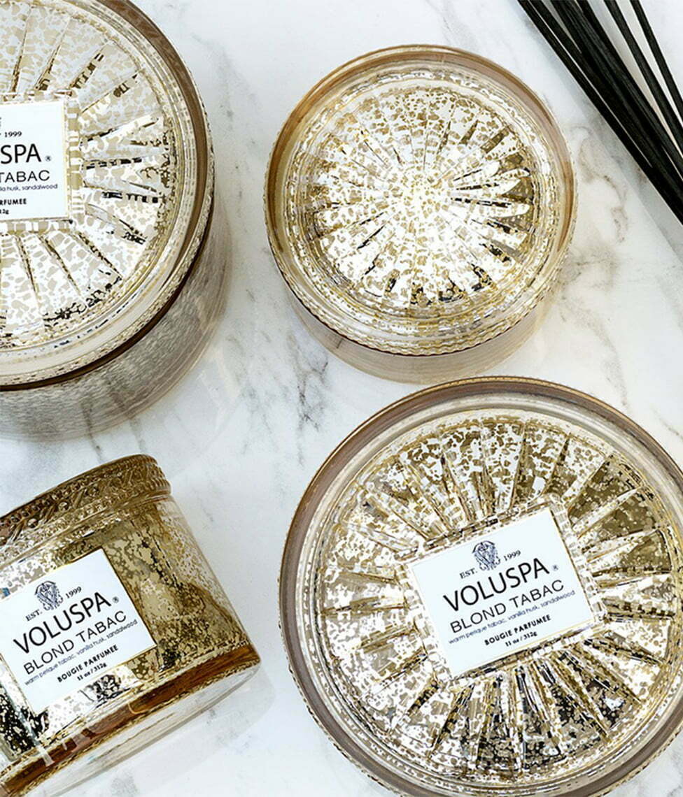 Voluspa žvakė stikle Blond Tabac, 2 nuotrauka