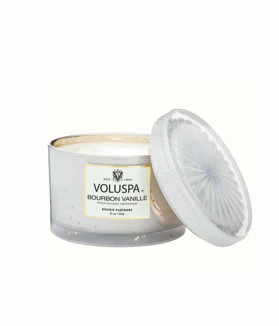 Voluspa žvakė stikle Bourbon Vanille, 2 nuotrauka