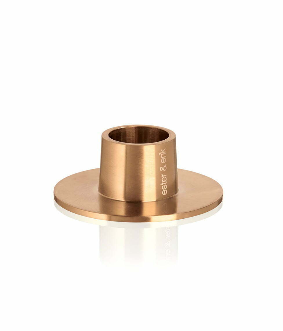 Žvakės laikiklis Ester&Erik Matt Rose Gold