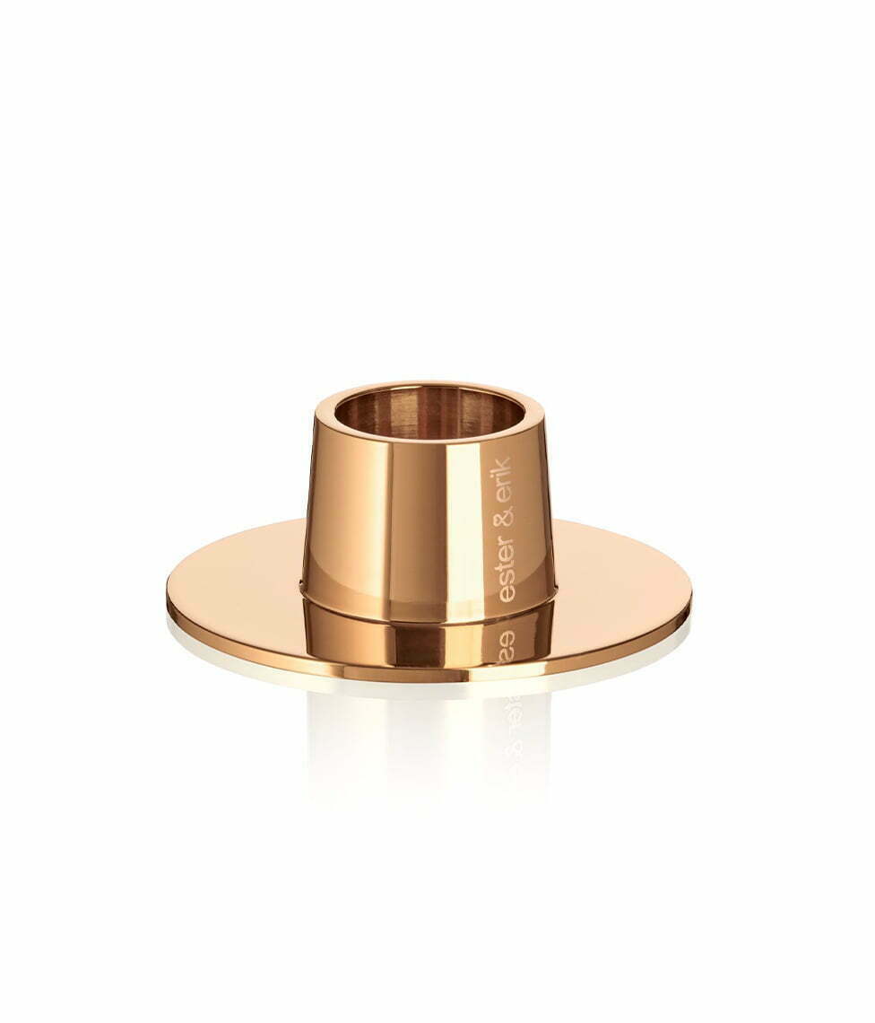 Žvakės laikiklis Ester&Erik Shiny Rose Gold