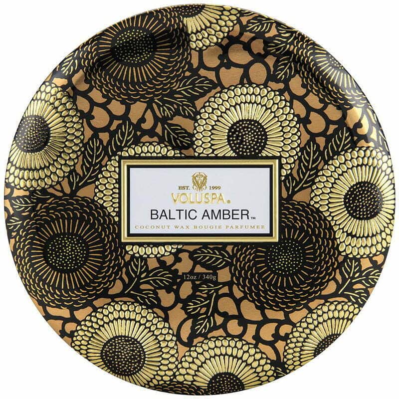 Voluspa maža žvakė metale Baltic Amber, 3 nuotrauka