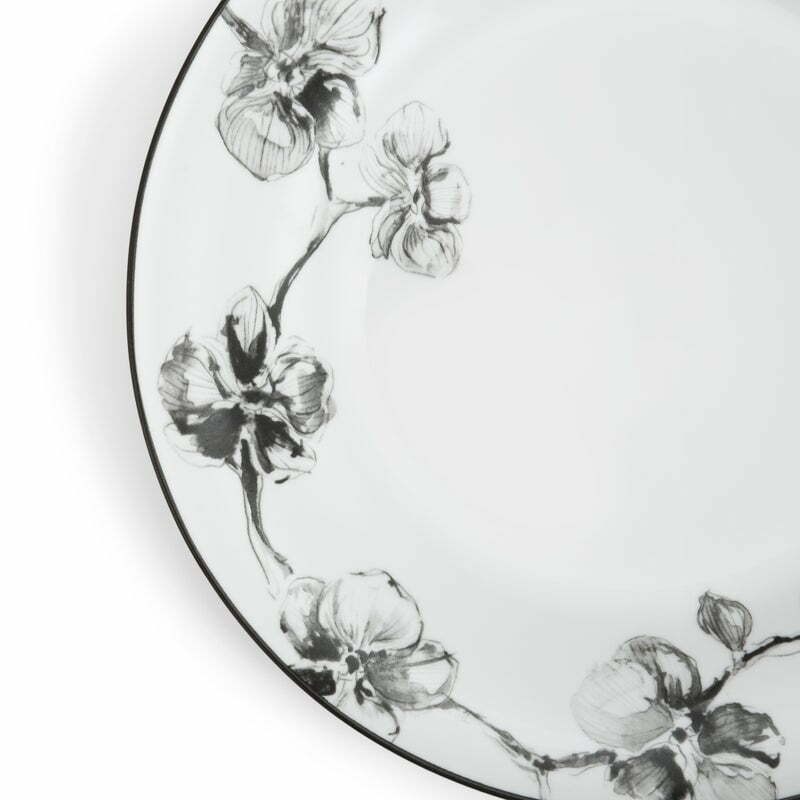 Pietų lėkštė Black Orchid, 6 nuotrauka