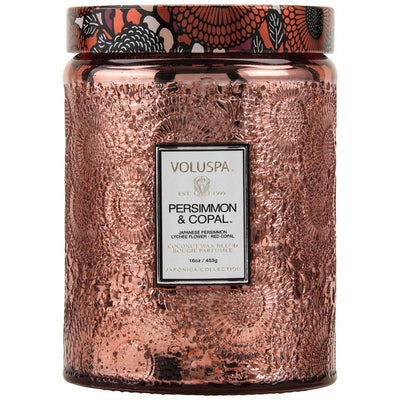 Voluspa didelė žvakė stikle Persimmon & Copal, 2 nuotrauka