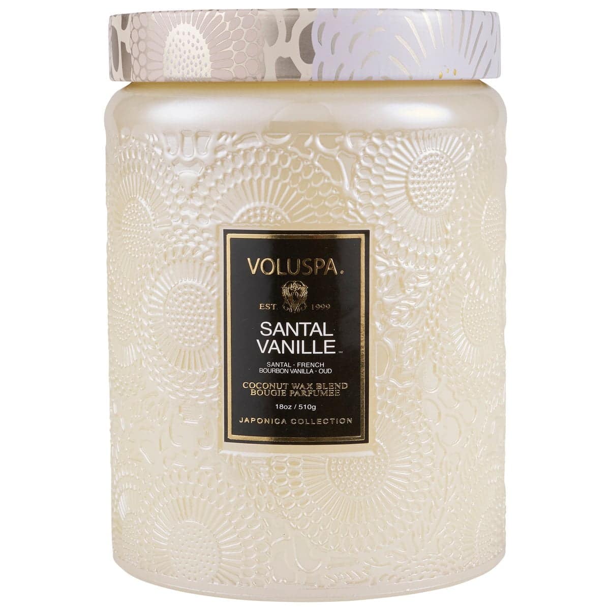 Voluspa didelė žvakė stikle Santal Vanile, 2 nuotrauka