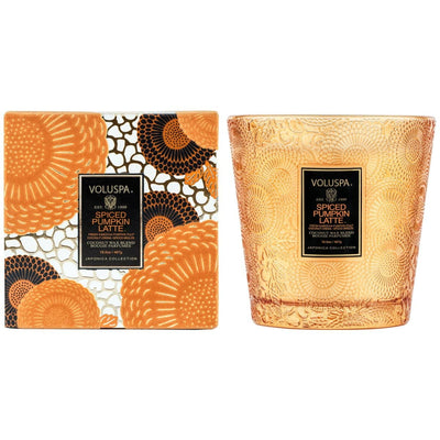 Voluspa didelė žvakė stikle Spiced Pumpkin Latte, 4 nuotrauka