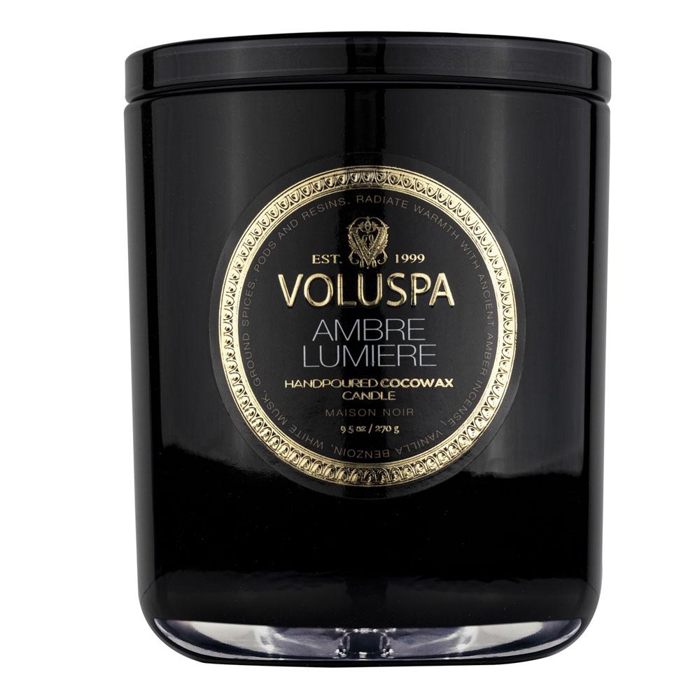 Voluspa didelė žvakė stikle Ambra Lumiere, 6 nuotrauka