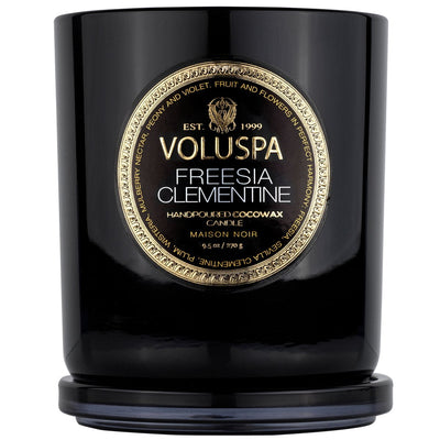 Voluspa didelė žvakė stikle Freesia Clementine, 3 nuotrauka