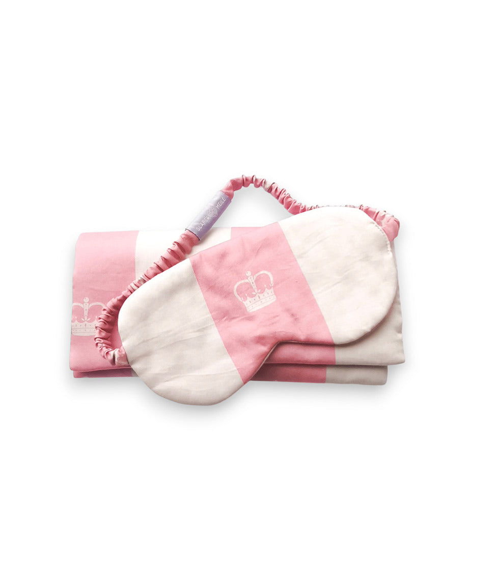 Kelioniniai miego akiniai su dėklu Slapta Meilė Jūsų Didenybei Pink (balta, rausva), 2 nuotrauka