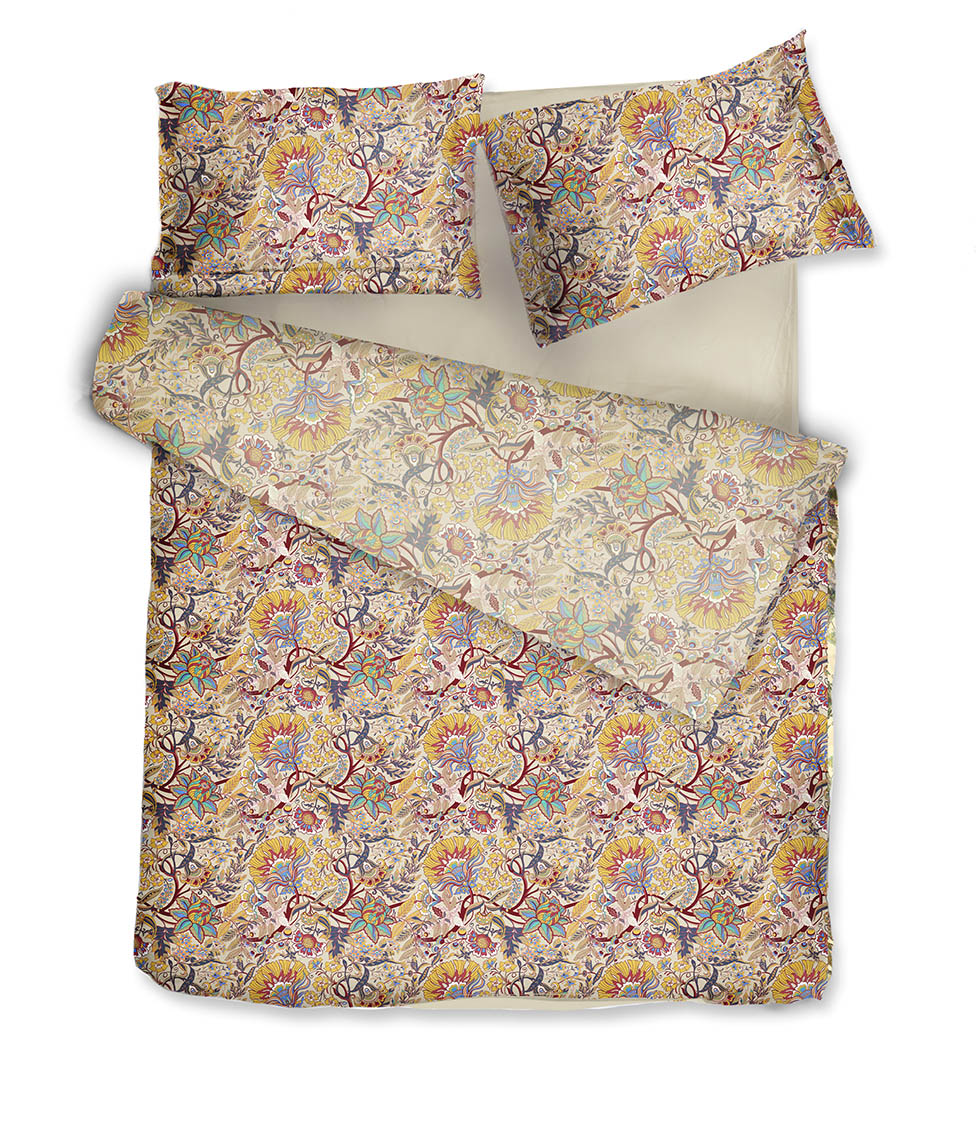 Satino patalynės komplektas Boho & Boho Back (marga)