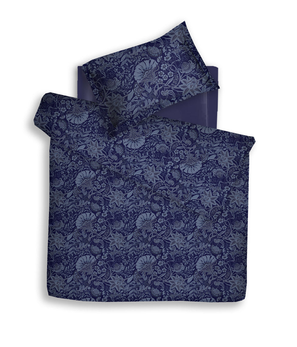 Satino patalynės komplektas Boho Indigo (marga), 7 nuotrauka