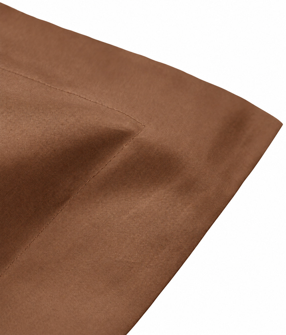 Satino pagalvės užvalkalas Solid Caramel