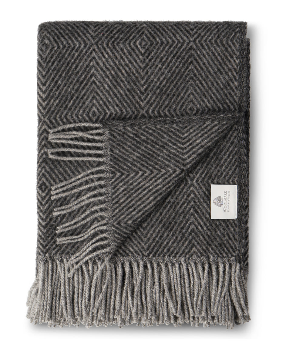 Pledas CLASSIC WINTER Charcoal Gray 130x200cm, 2 nuotrauka
