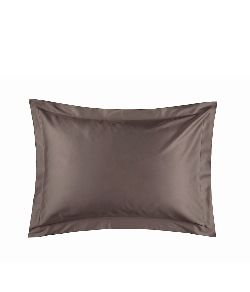 Satino patalynės komplektas Solid Coffee (ruda), 5 nuotrauka