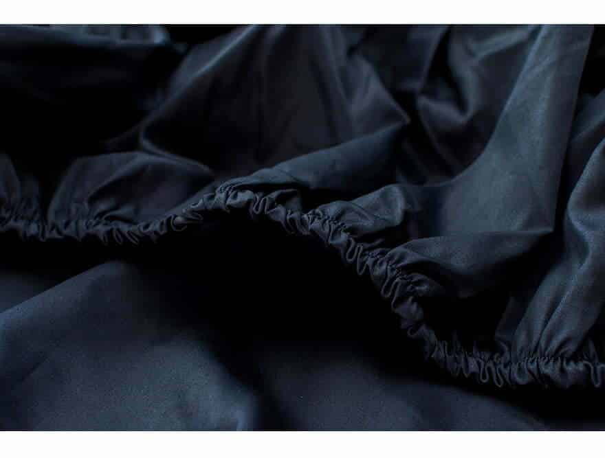 Satino paklodė su guma Solid Dark Blue (mėlyna), 6 nuotrauka