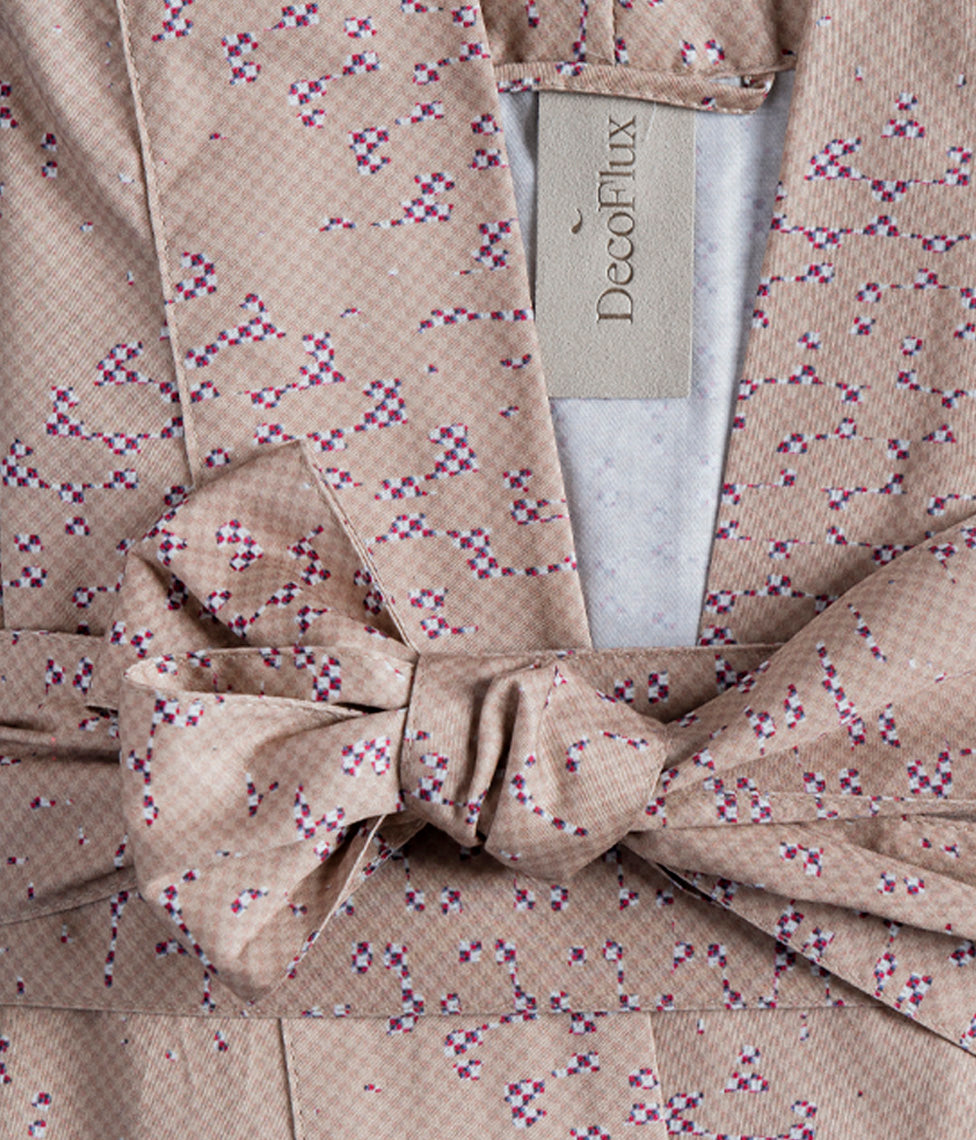 Chalatas Kimono Mesh Beige (smėlio), 2 nuotrauka