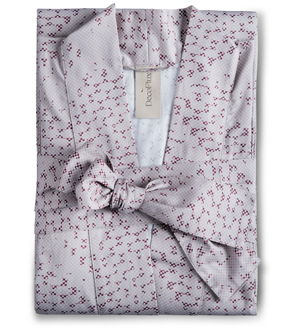 Chalatas Kimono Mesh Almond (kreminė, rusva)