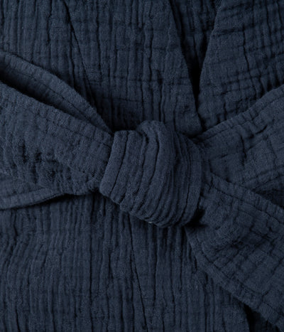 Medvilninis chalatas Orion Solid Anthracite (antracito), 2 nuotrauka