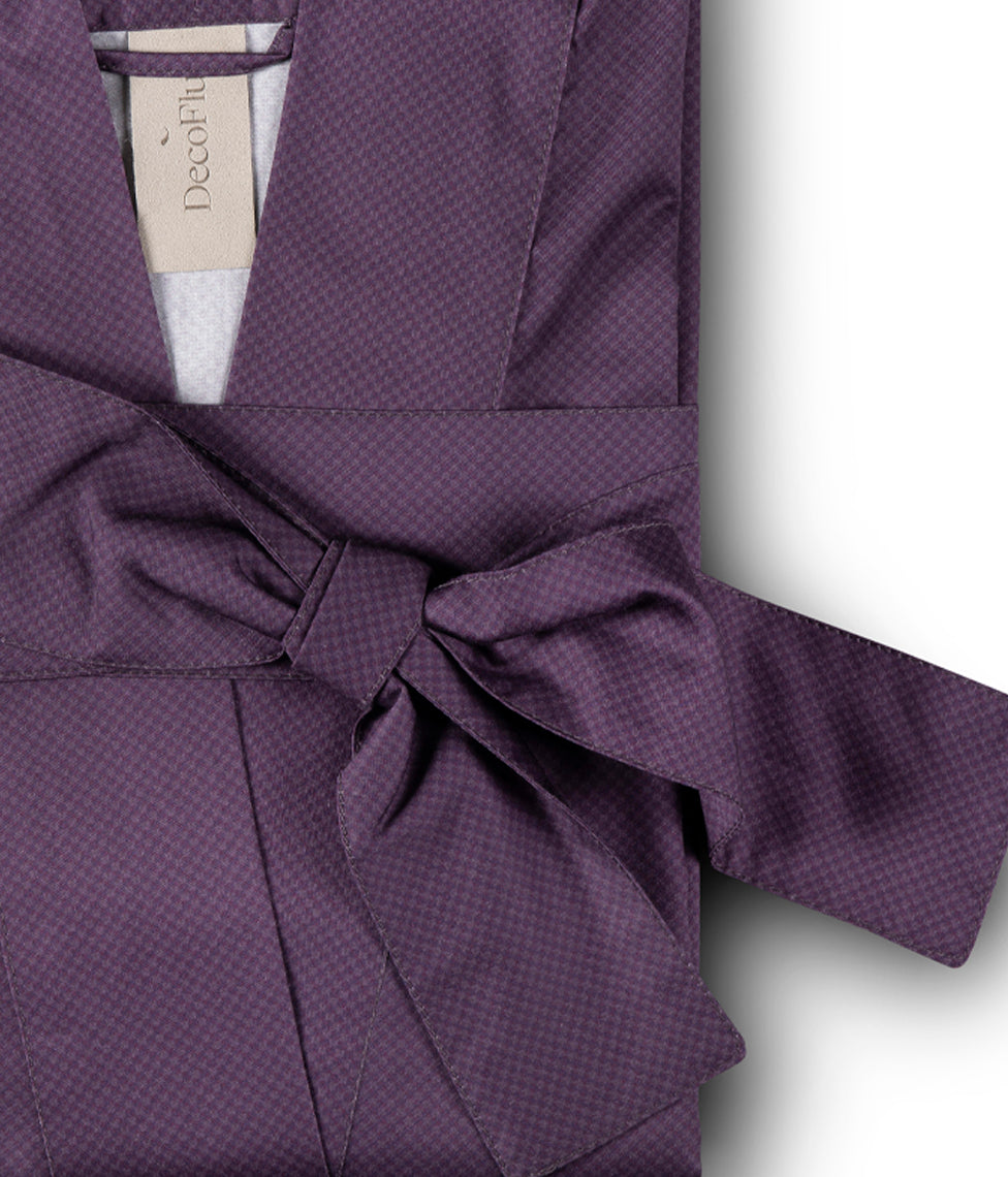 Chalatas Kimono Mesh Back (violetinė), 4 nuotrauka