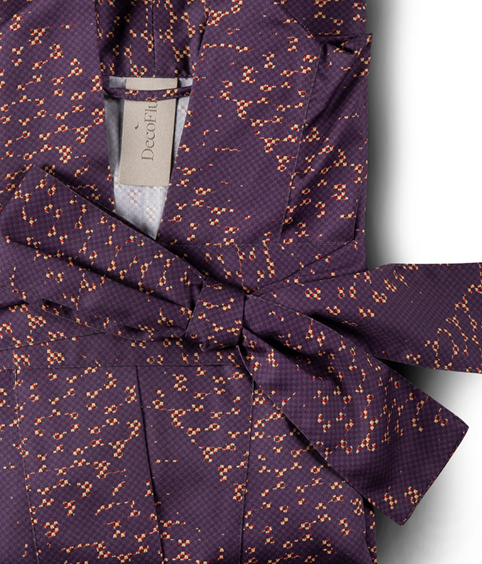 Chalatas Kimono Mesh (violetinė), 5 nuotrauka
