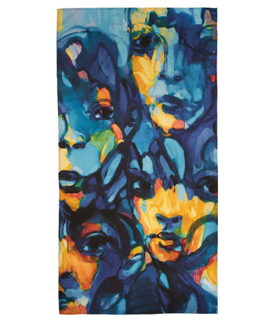 Lininis paplūdimio rankšluostis View Blue - Vilmantas Marcinkevičius - 100x180cm (marga), 5 nuotrauka
