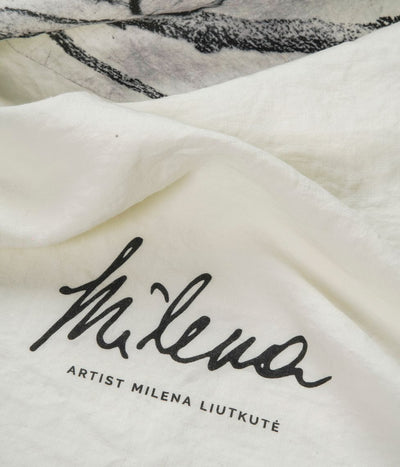 Lininis paplūdimio rankšluostis Muse - Milena Liutkutė-Grigaitienė - 100x180cm (marga), 3 nuotrauka