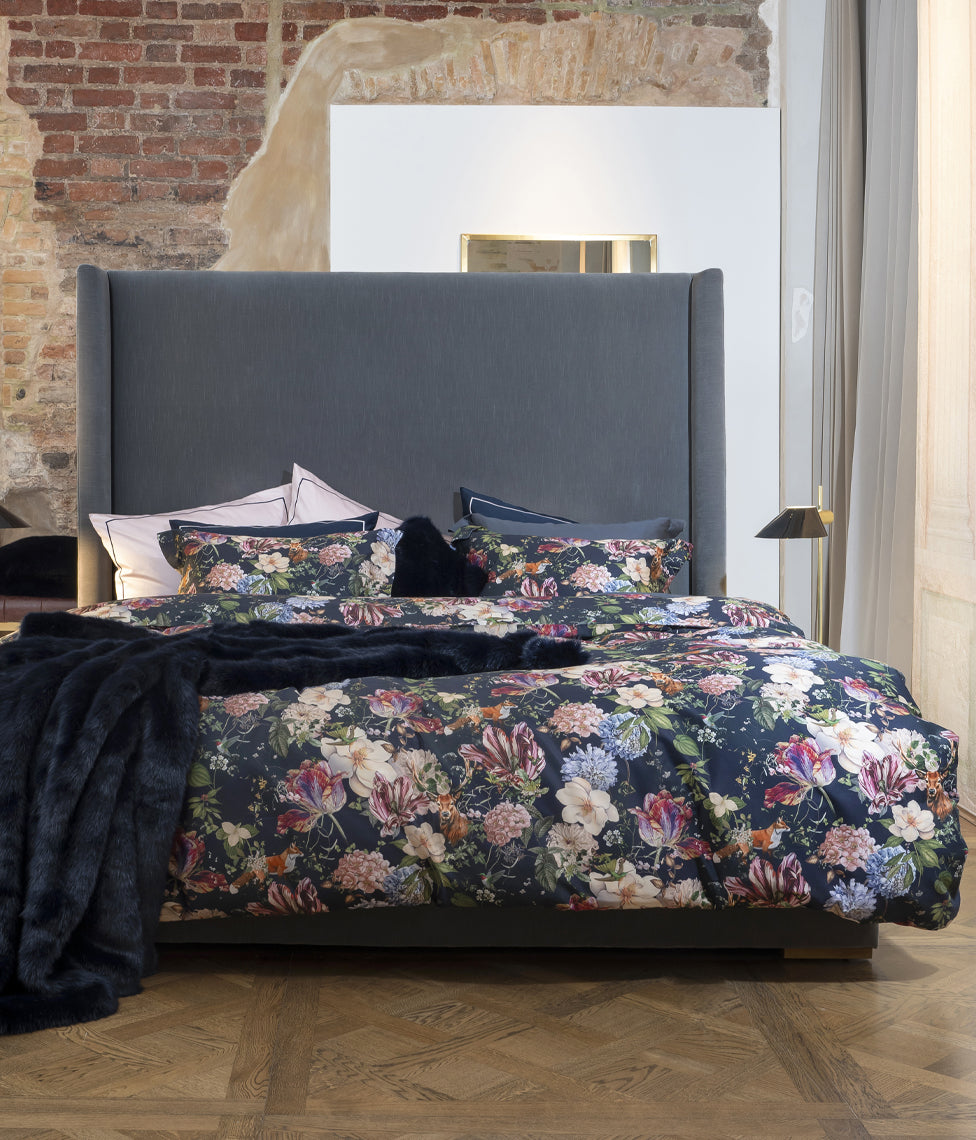 Patalynės komplektas Magic Garden Dark Blue (tamsiai mėlyna)
