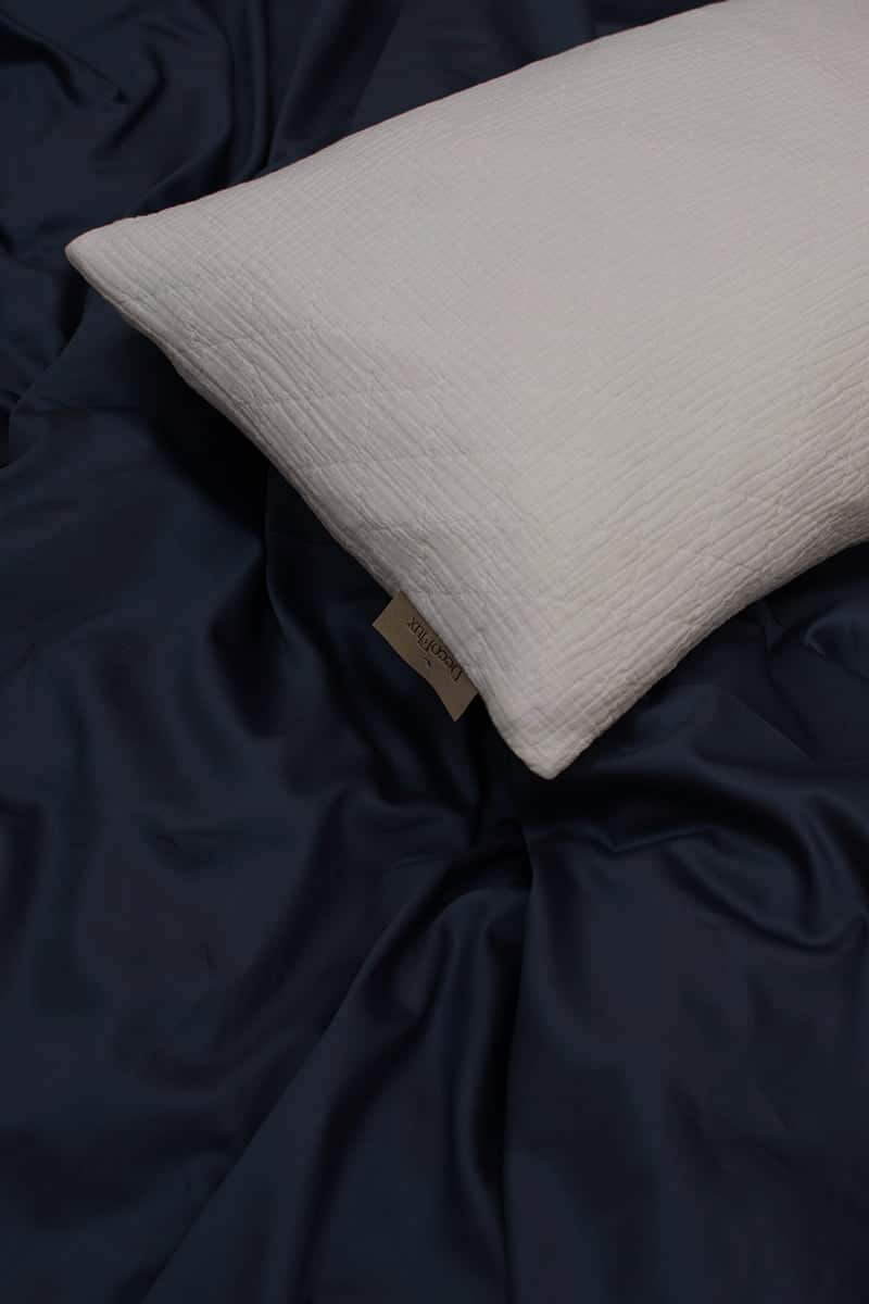 Satino patalynės komplektas Dark Blue (mėlyna), 4 nuotrauka