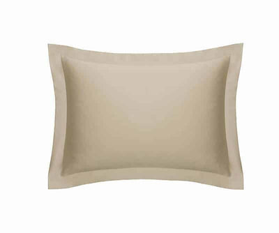 Satino patalynės komplektas Solid Almond (migdolų), 6 nuotrauka