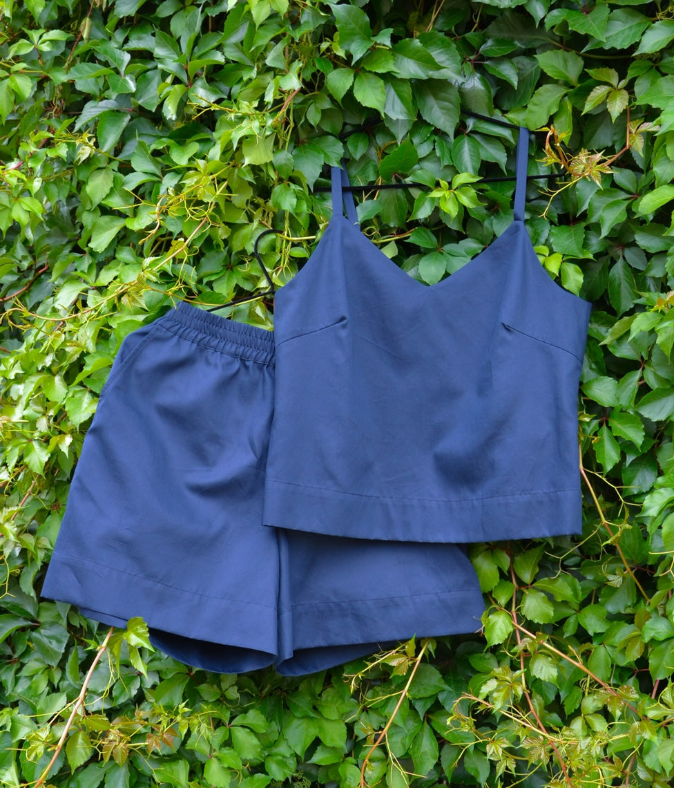 Dviejų dalių kostiumėlis Solid Dark Blue