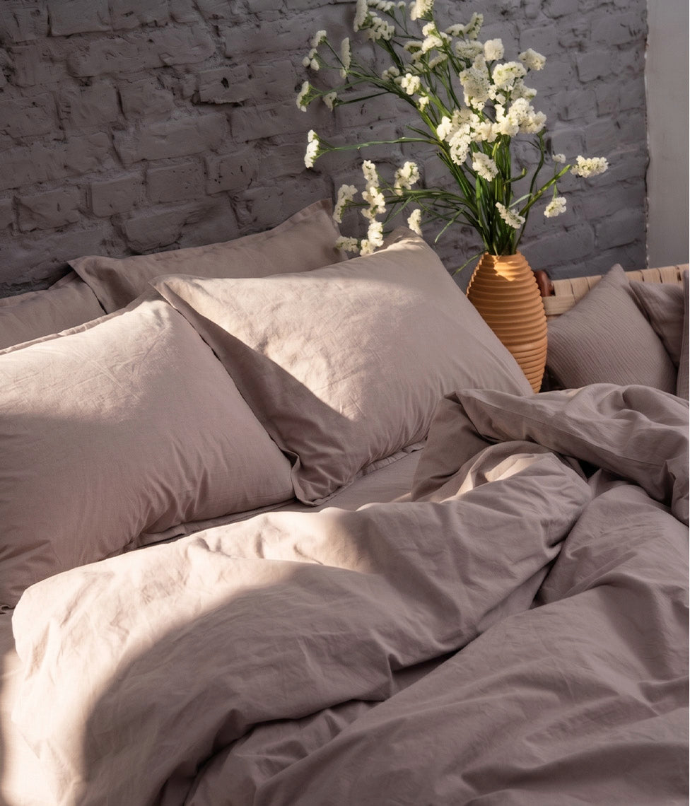 Perkelio patalynės komplektas Casual Honey Oak (rusva)
